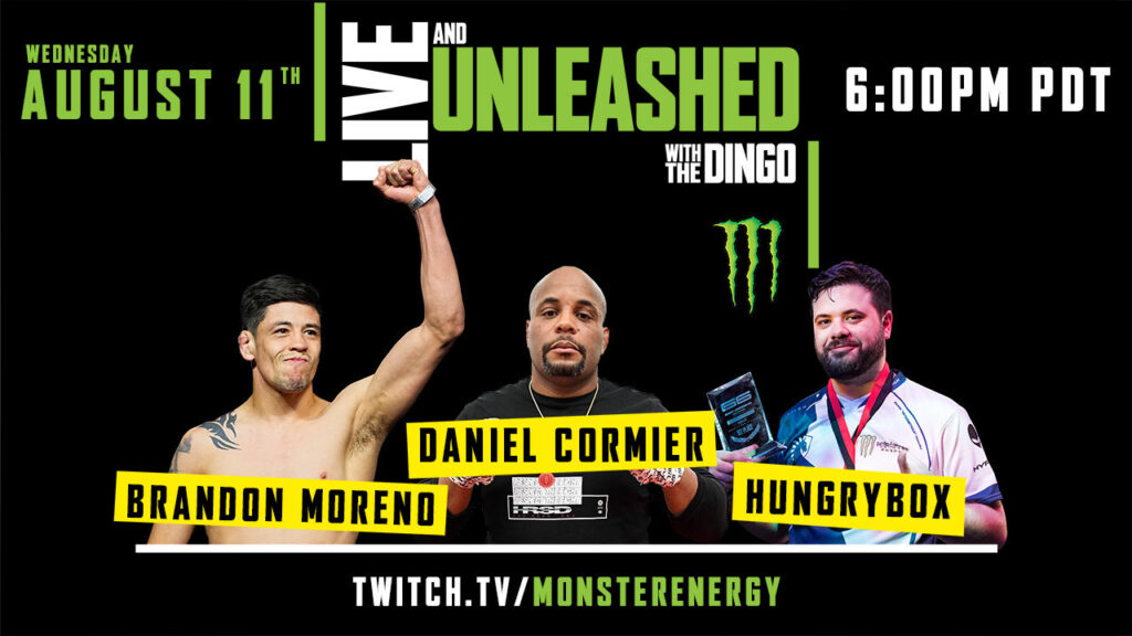 Monster Energy's "Live & Unleashed" August 11th at 6:00pm PT on Twitch